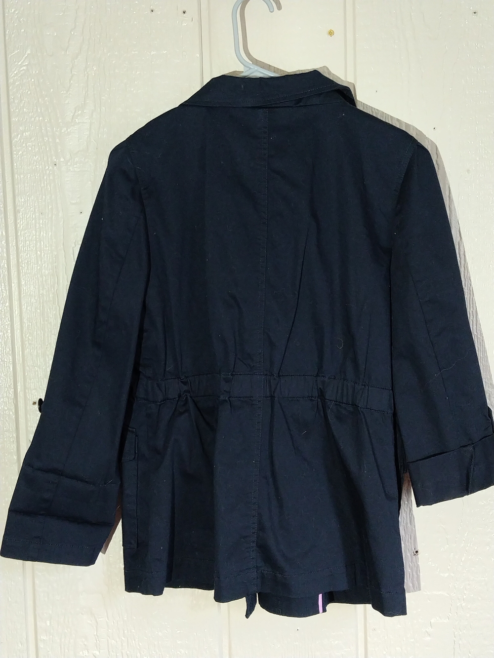 LOFT Navy Drawstring Utility Jacket - Picture 4 of 5